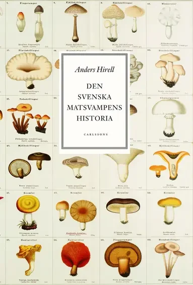 Omslaget till Den svenska matsvampens historia av Anders Hirell